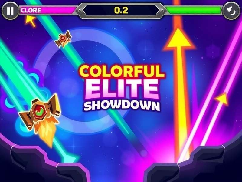 Colorful Elite Showdown Game Banner